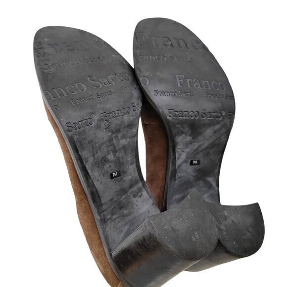 Franco Sarto Suede Loafer Pumps Size 7M - Picture 7 of 13